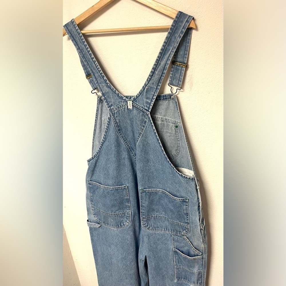 Vintage KEY IMPERIAL Men's Denim Bib Suspender Overalls Wide Leg
Size W40 L30 - Picture 4 of 8